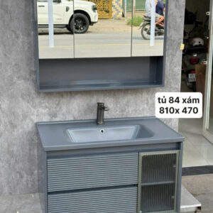 TỦ LABO 84- XÁM