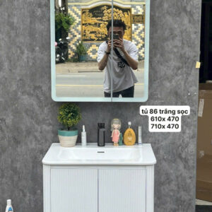 TỦ LABO 86- TRẮNG SỌC